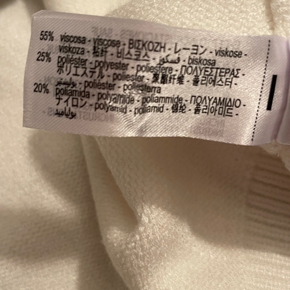 Zara Woman White Beaded Crop Knit Jacket Short Sleeve Cardigan Blazer Size Small - Picture 6 of 10